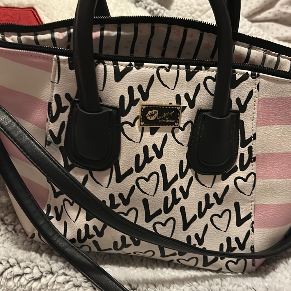 Betsy Johnson cross body purse with shoulder strap